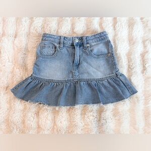 Ruffle Jean Skirt